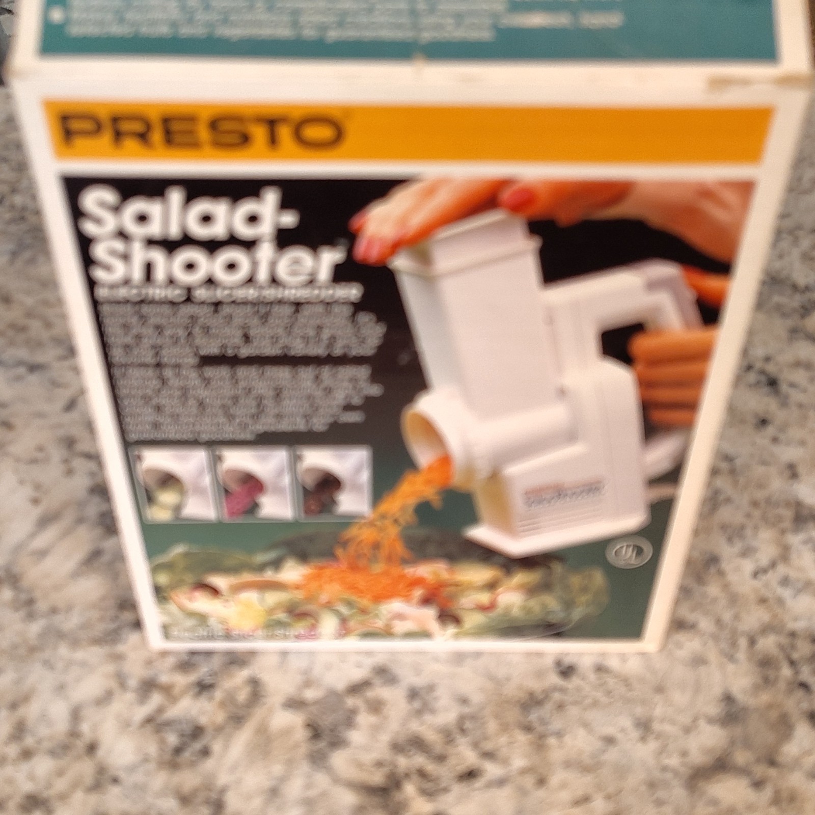 Presto Salad Shooter Electric Slicer Shredder White Model 0291001 Vintage 1988