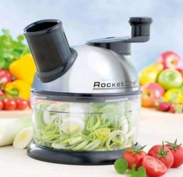 Culinare Rocket Chef Speed Feeder Food Processor W/ Attachments