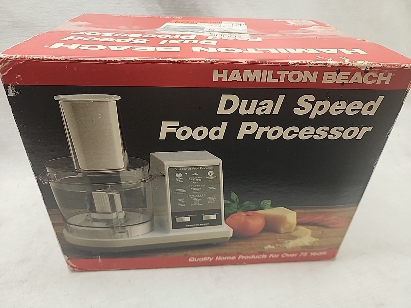 N.O.S. Hamilton Beach 2 Speed Food Processor Almond Model 702W