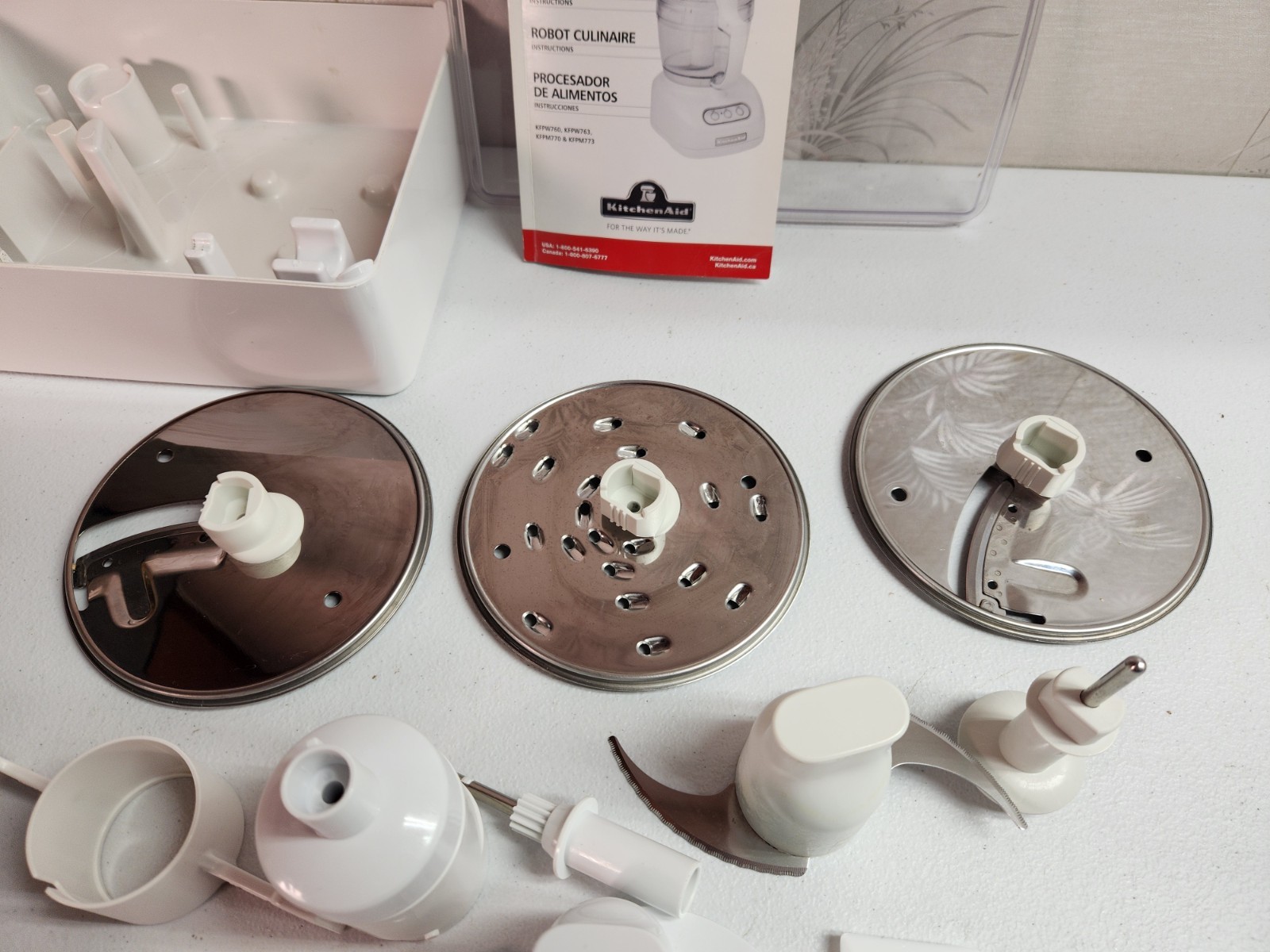 KitchenAid 9 Pcs Food Processor Accessories KFP750 KFPW760 KFPM770 KFPW763 Box