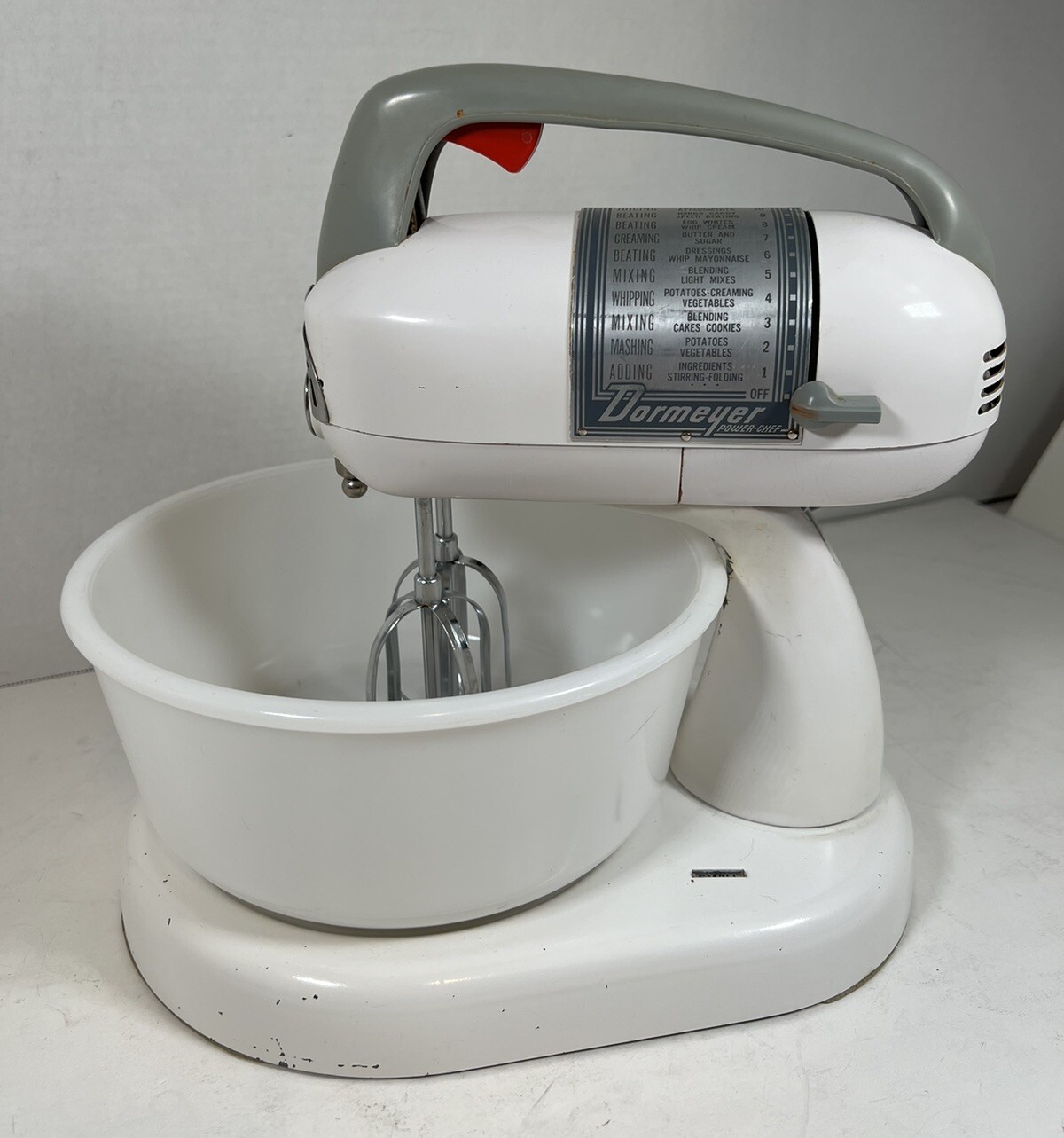 Dormeyer Power Chef-Mixer Model 4201 Vintage Large Bowl. Works Great.