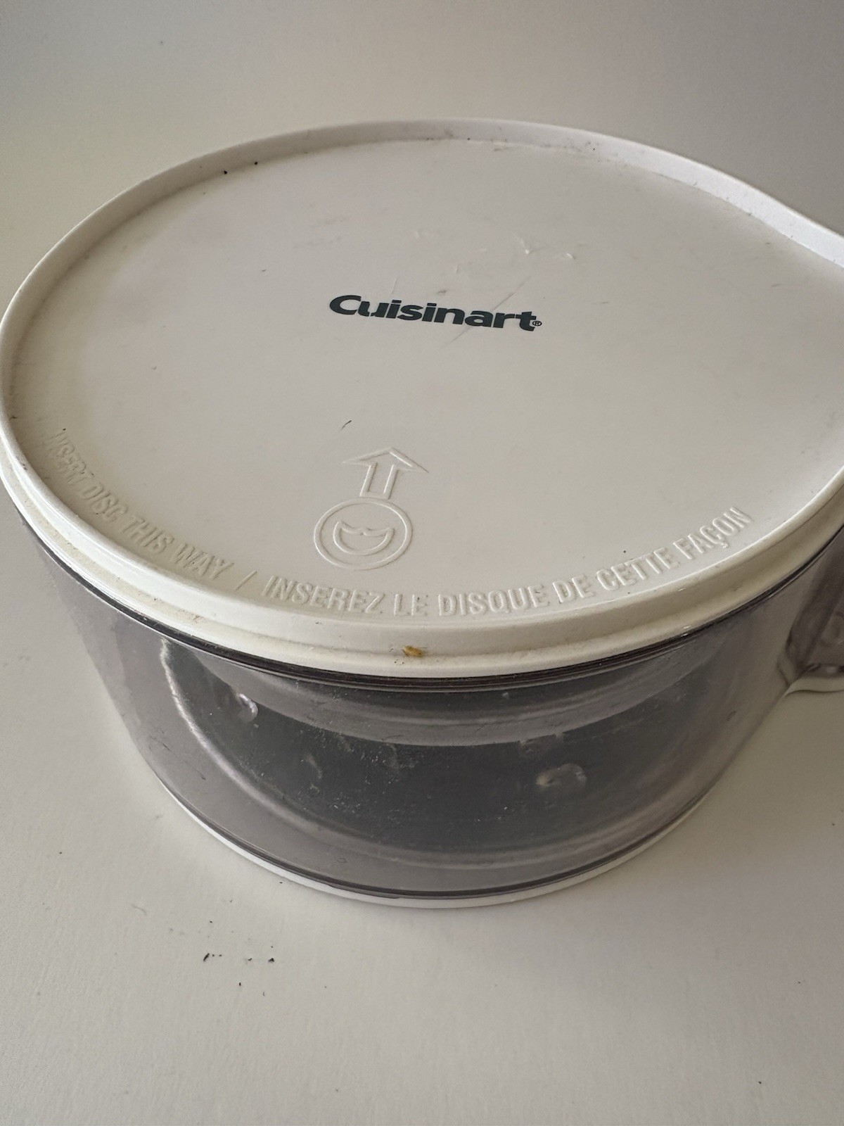 Cuisinart White Disc Holder With 2 Discs EUC Ships FREE!!