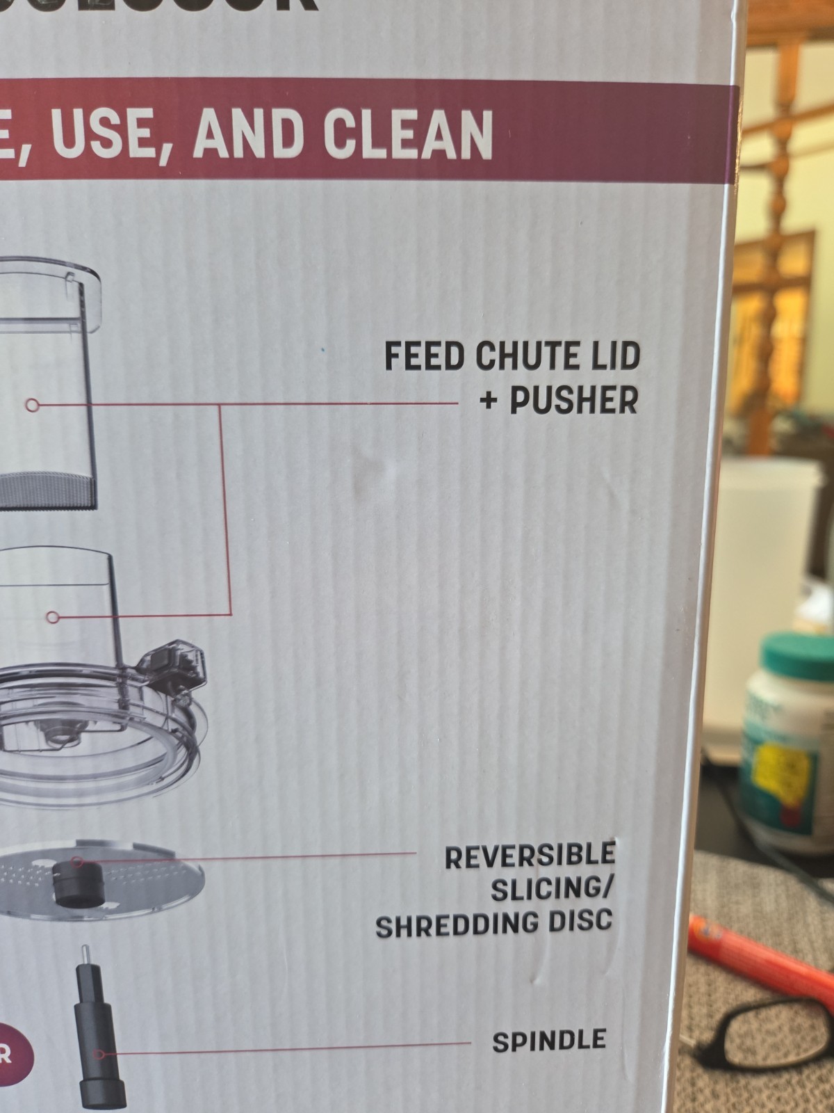 New Ninja Professional Food Processor 3-Auto-IQ 9-Cup Capacity Chop/Disc/Dough