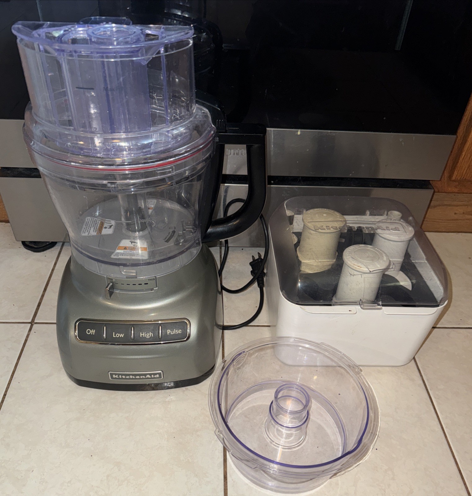 KitchenAid Food Processor 13-Cup Contour Silver KFP1333CU0 ExactSlice System