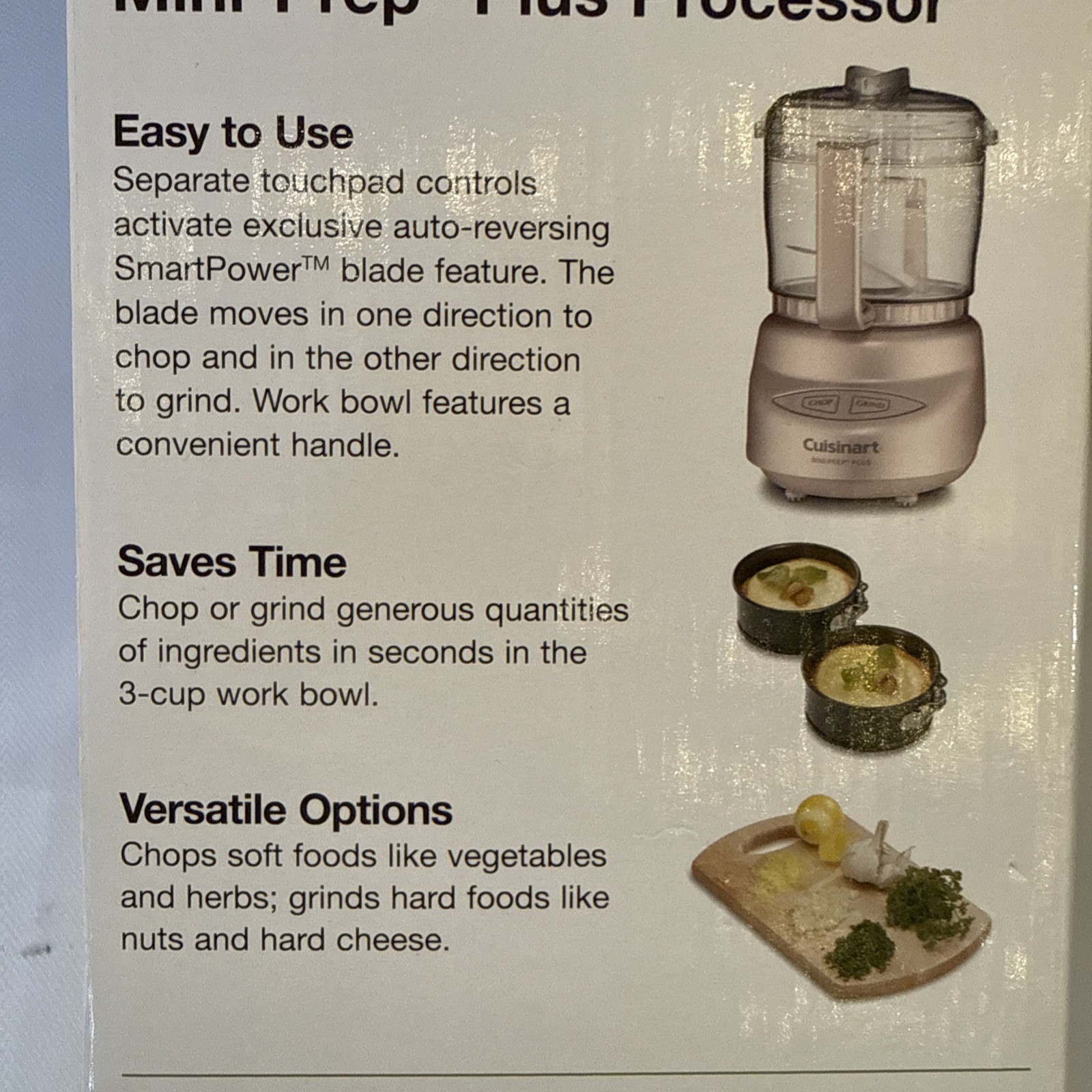 Cuisinart Mini Prep Plus Premier Food Processor Chopper Grinder Rose Gold Pink