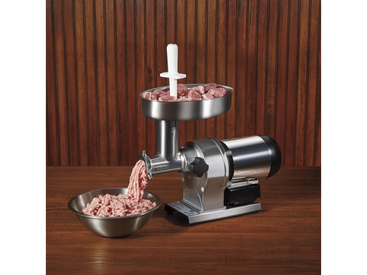 WestonSupply 09-0501-W Silver Butcher Series #5 Meat Grinder – .35 HP