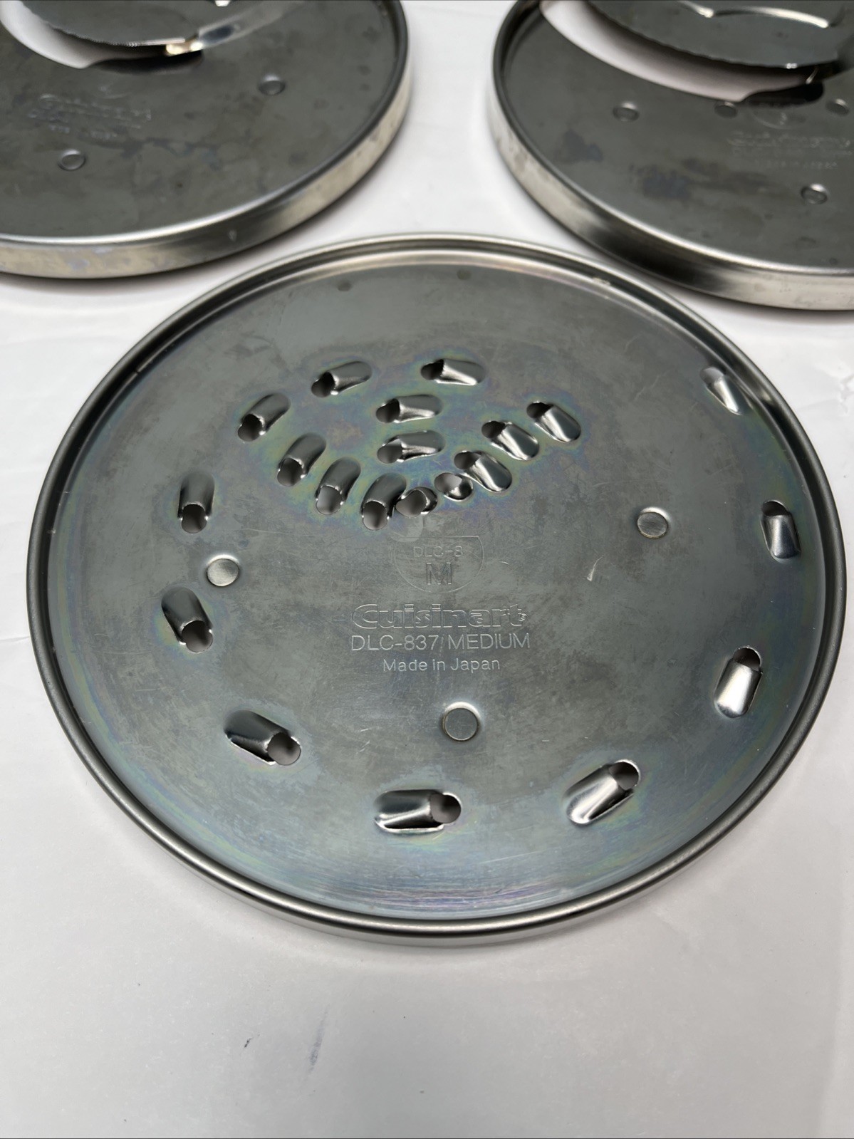 Cuisinart Food Processor DLC-8F Shredder Blade Lot Of 3 Replacement Discs Only