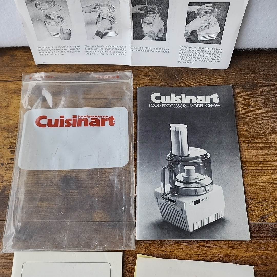 Cuisinart Robot Coupe Food Processor CFP-9A User GUIDE / Instructions / Recipes