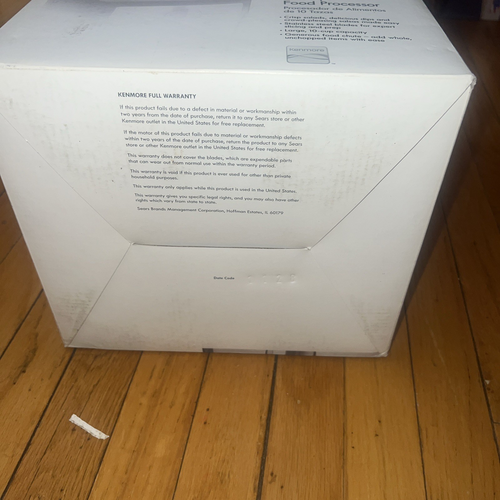 Kenmore Whirl 10 Cup Food Processor Silver New In Box 04202
