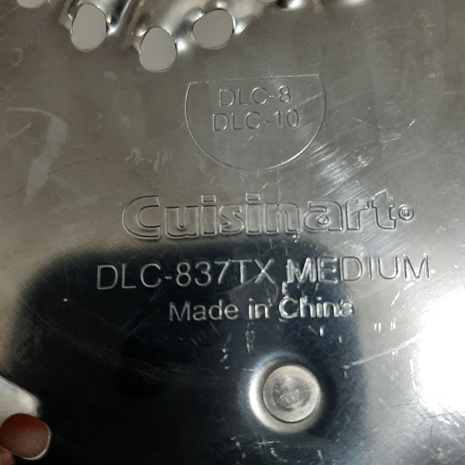 Cuisinart DLC‑837TX Medium Shredding Disc Fits DLC‑8 / DLC‑10 Replacement Part