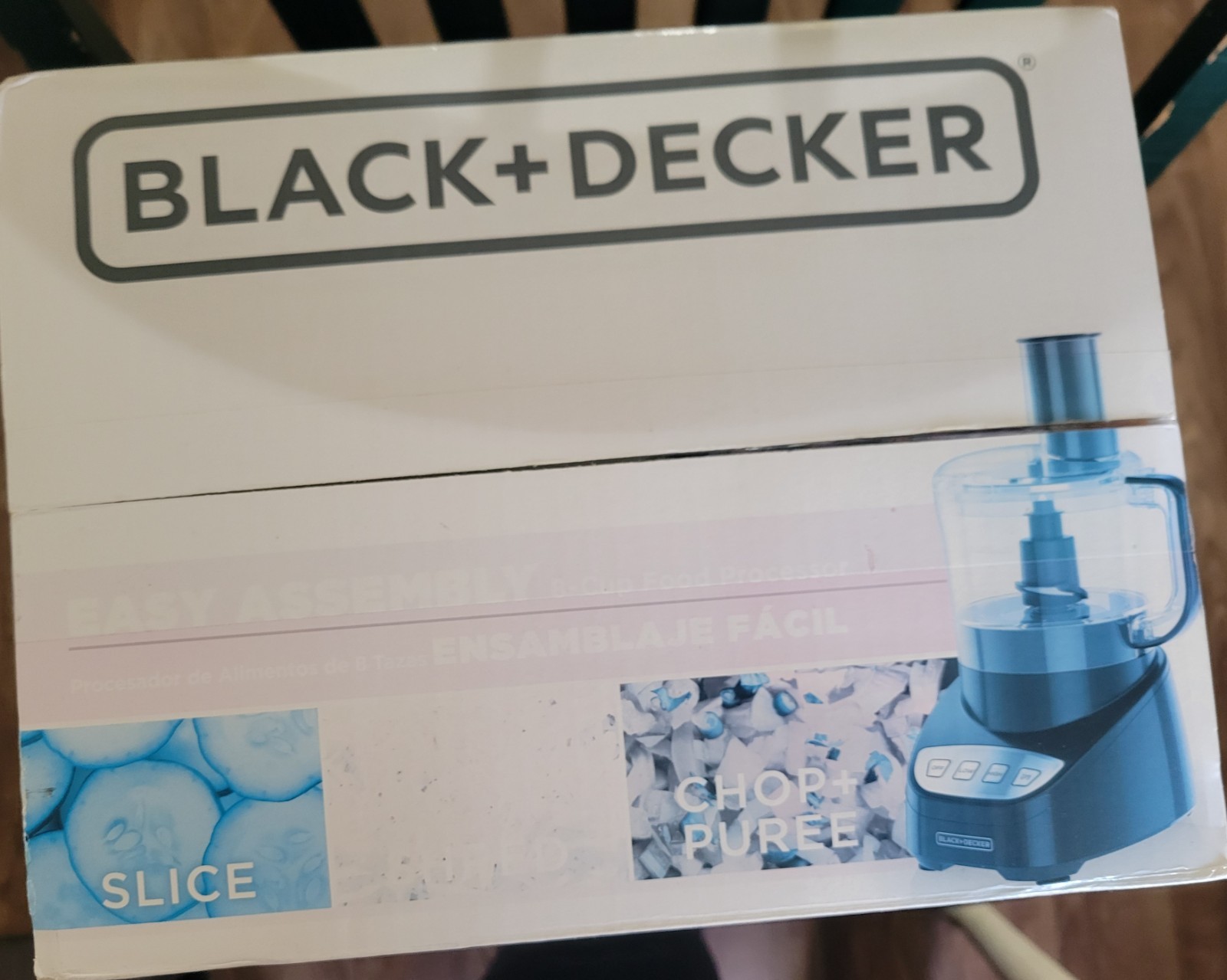 BLACK+DECKER FP4100B 8-Cup Food Processor 450W 2 Speeds Dishwasher-Safe S-Blade