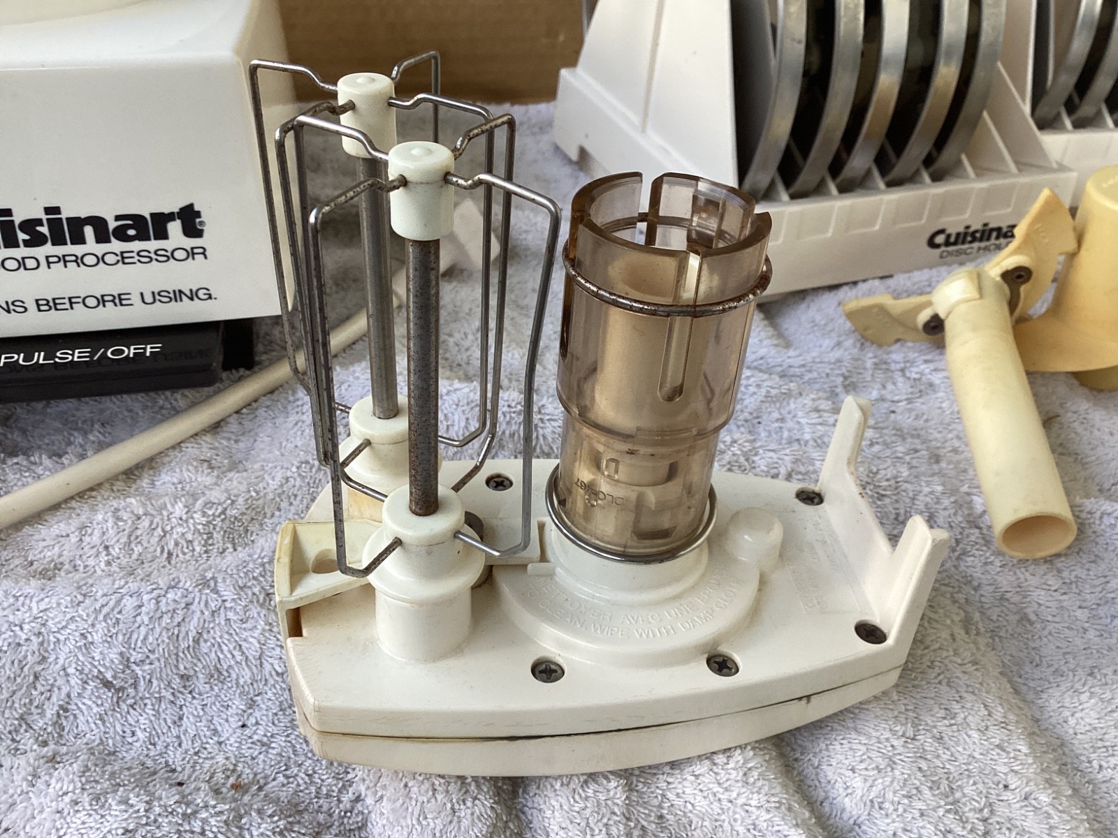 Vintage Cuisinart DLC-7 Super Pro Food Processor With Accessories Tested Japan