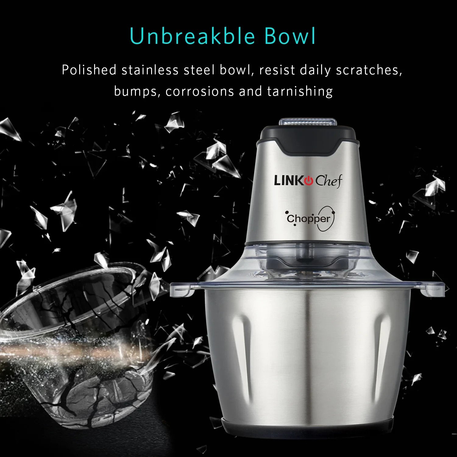 LINKChef, Mini Food Processor Chopper Electric