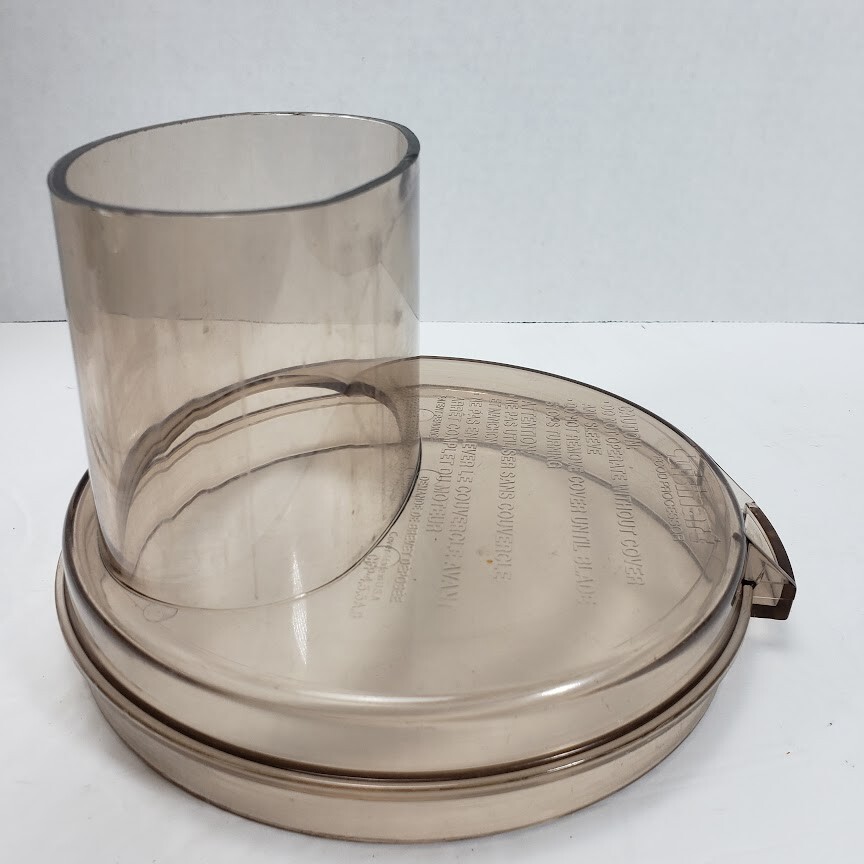 Cuisinart DLC-10E Series Work Bowl Lid Cover Top Amber Part CFP-4.5.5.A.9