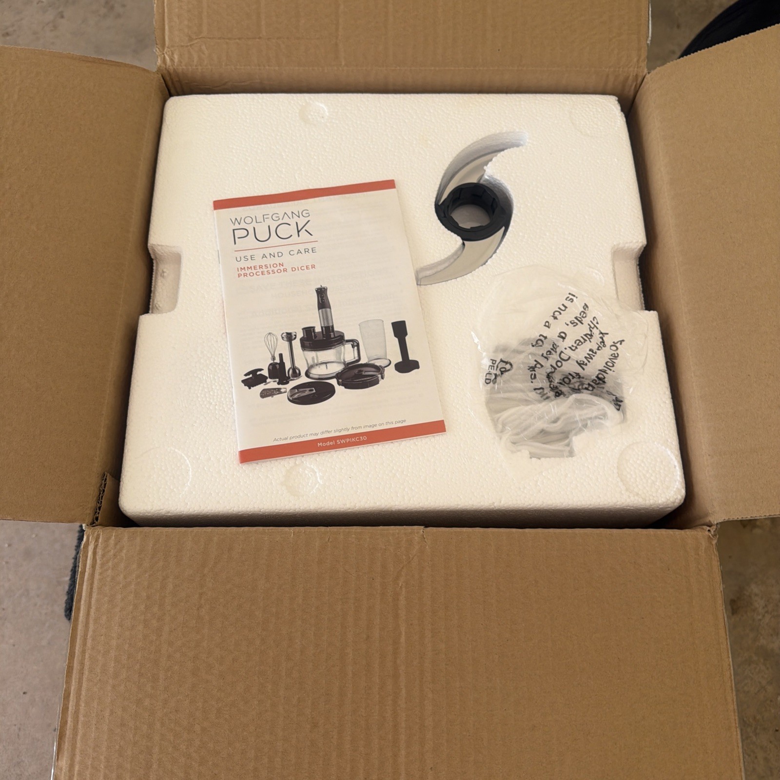 Wolfgang Puck 7-in-1 Immersion Blender with 12-Cup Food Processor NOB