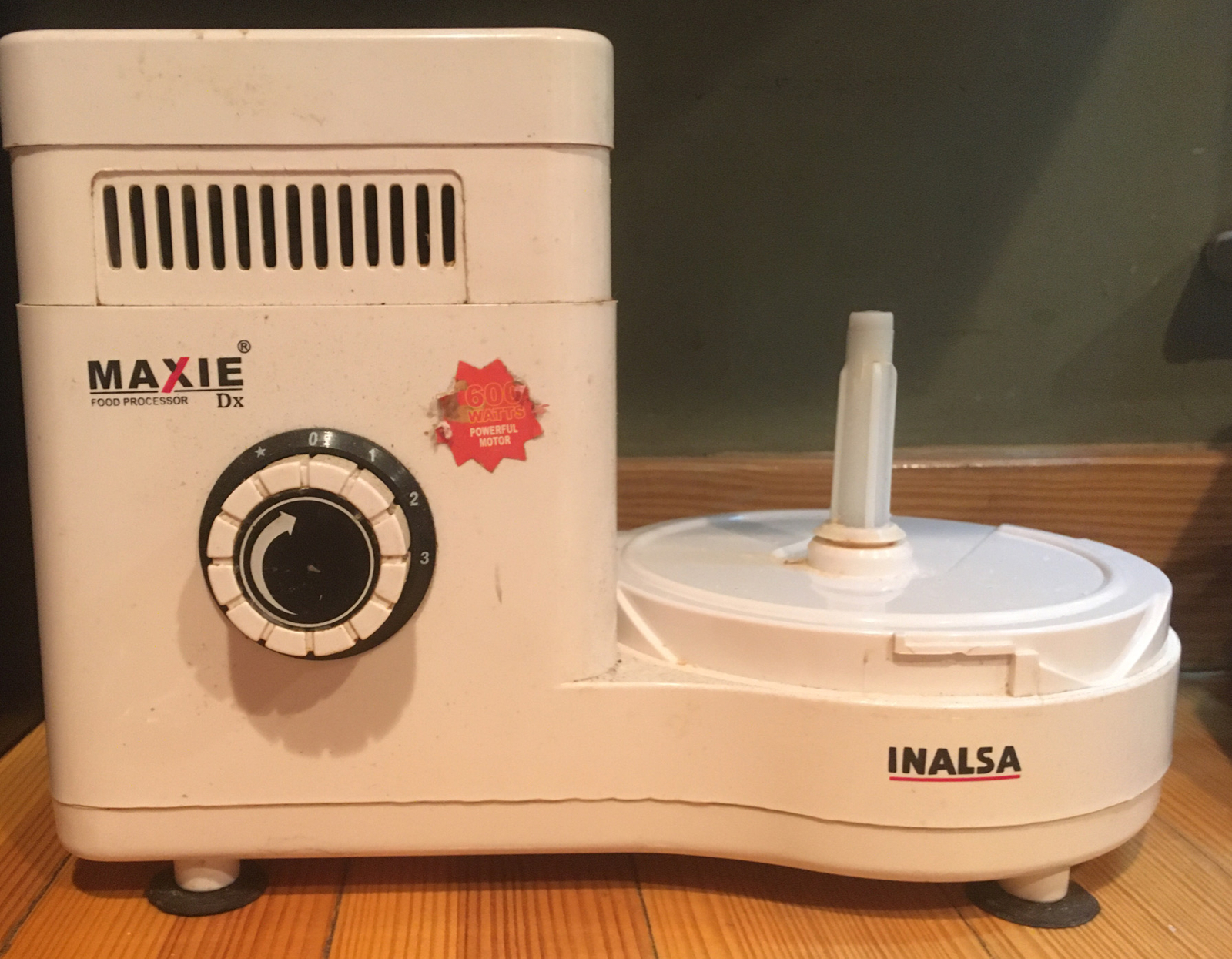 Inalsa Maxie Dx Mixer Grinder 600W Food Proc. India Part, Slicing Shredding Disc