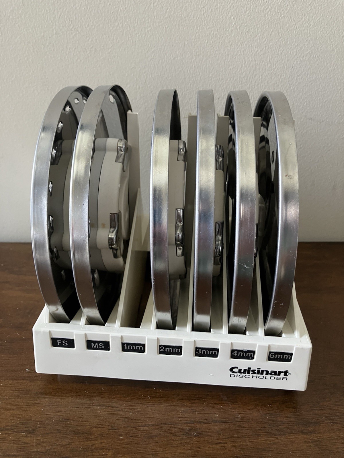 Cuisinart DLC-7 Food Processor Disc Blades (Set Of 6) with Holder Made in Japan