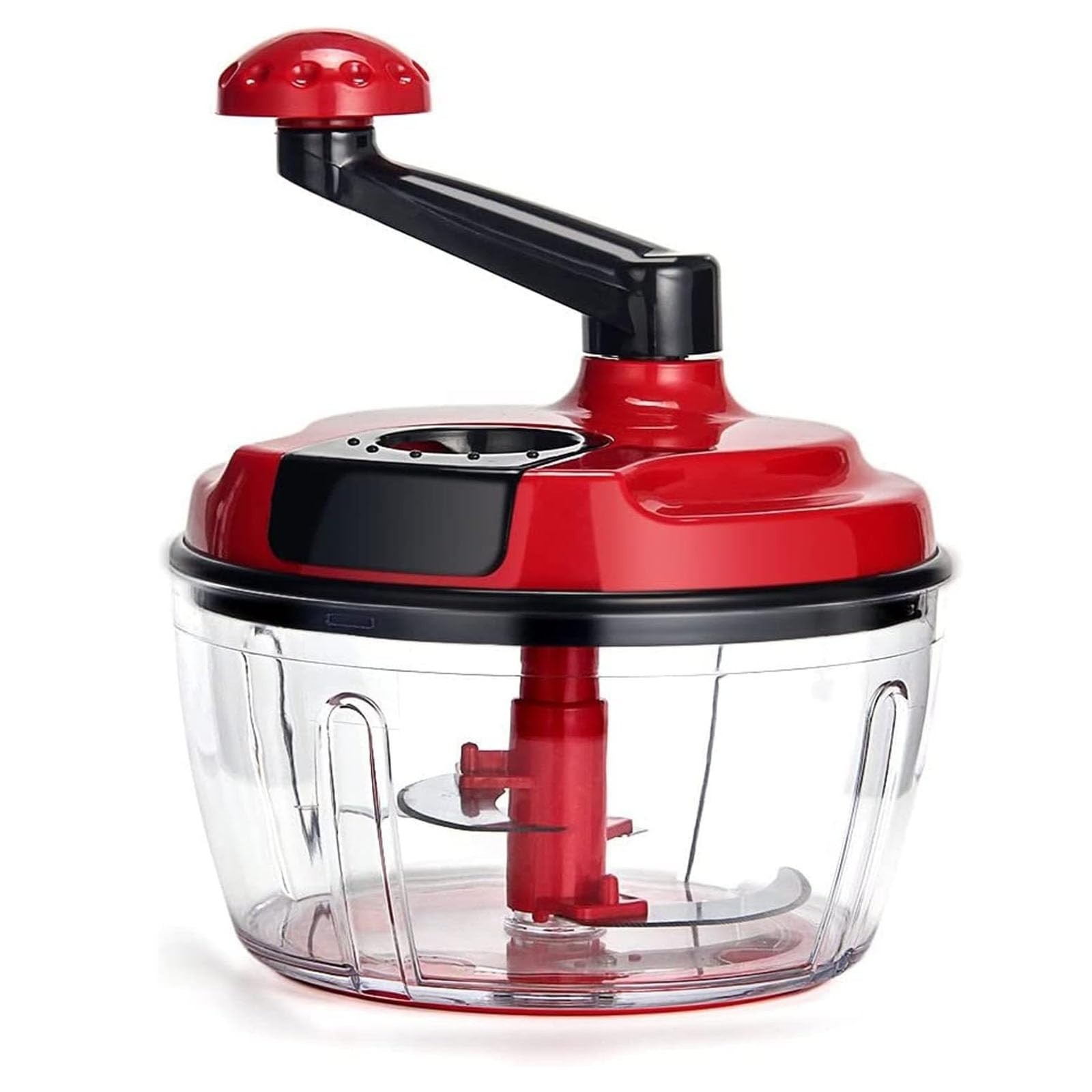 Multi-Functional 8-Cup Manual Food Processor, Hand Crank Chopper & Mincer for Ve